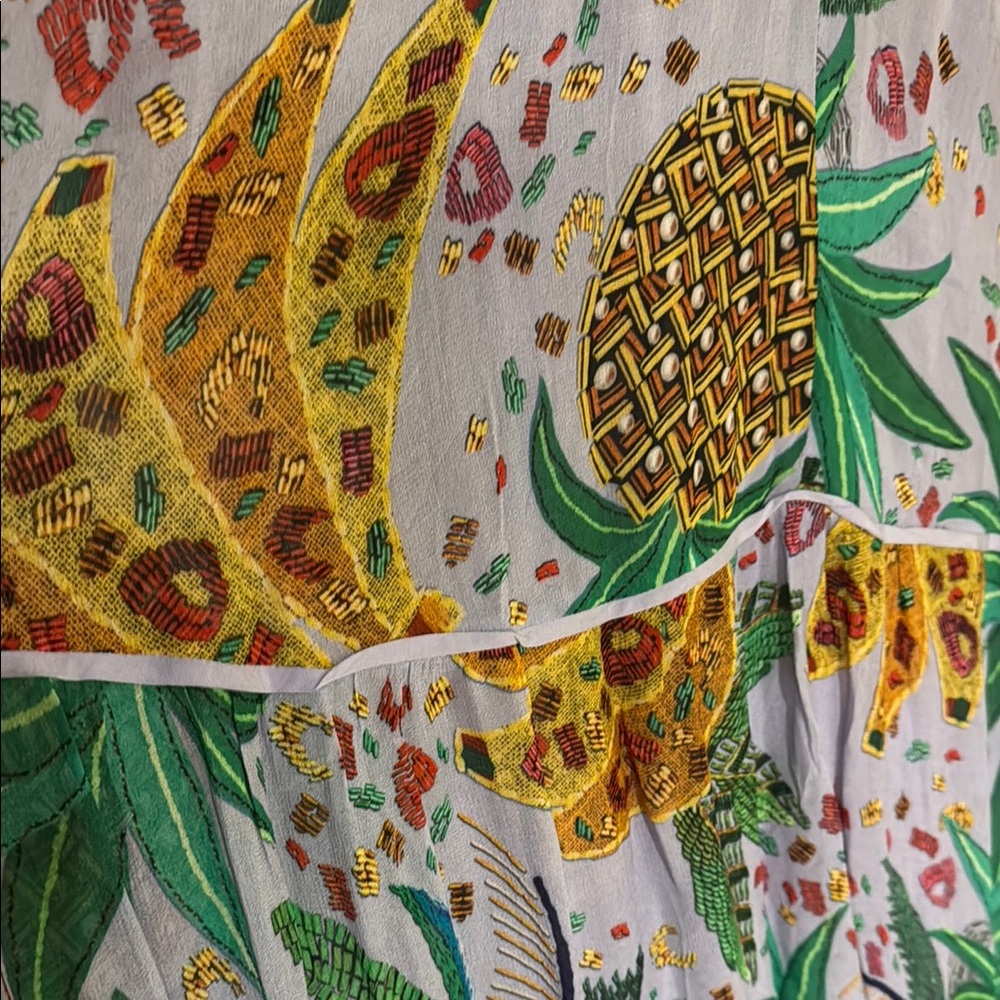 Farm Rio Multicolor Tropical Long Sleeve Dress - Picture 5 of 5